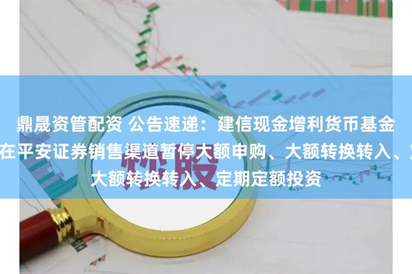 鼎晟资管配资 公告速递：建信现金增利货币基金A类基金份额在平安证券销售渠道暂停大额申购、大额转换转入、定期定额投资